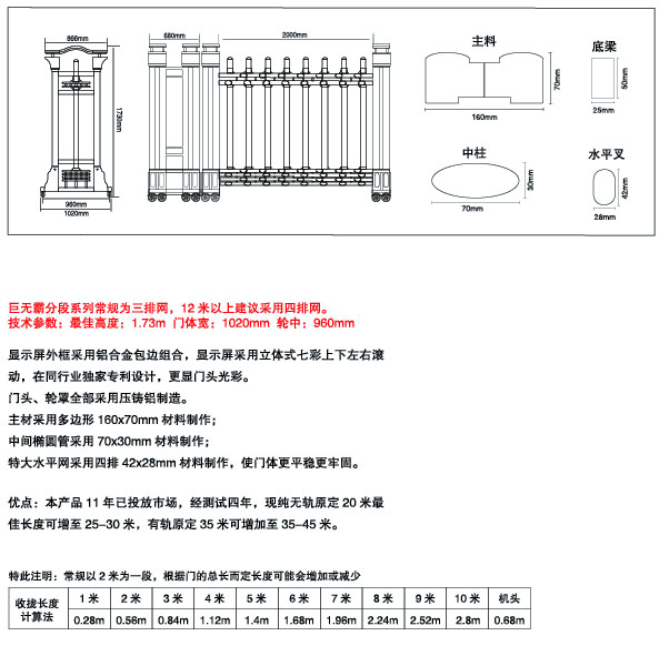 深圳电动伸缩门